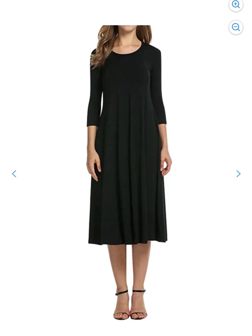 ❤️ NEW Michael Richard’s A-Line Midi Dress with 3/4 Sleeves